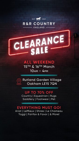 R&R Country Clearance sale!